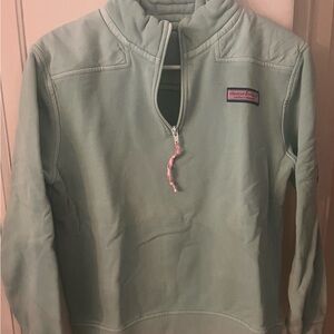 Vineyard Vines Mint Green Half-Zip Pullover